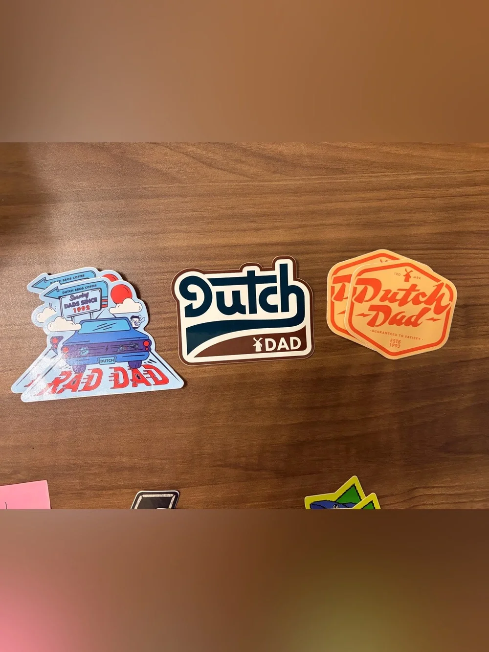 Dutch Bros Dad Stickers